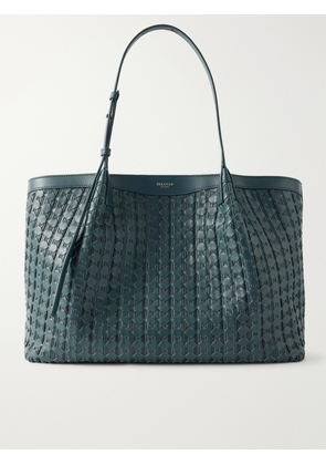 Serapian - Secret Mosaico Leather Tote - Green - One size