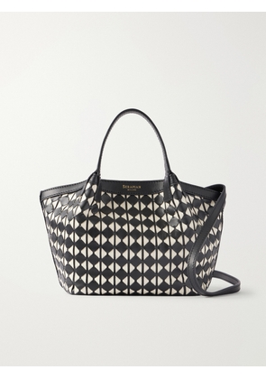 Serapian - Mosaico Leather Shoulder Bag - Black - One size