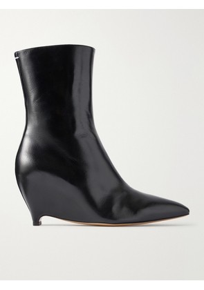 Maison Margiela - Heel-less Leather Ankle Boots - Black - IT36,IT37,IT37.5,IT38,IT38.5,IT39,IT40,IT41