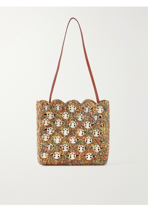 RABANNE - 1969 Embellished Raffia Shoulder Bag - Multi - One size