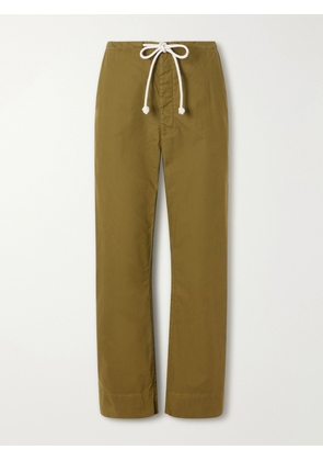 Jamie Haller - The Rope Tie Cotton Wide-leg Pants - Green - x small,small,medium,large,x large