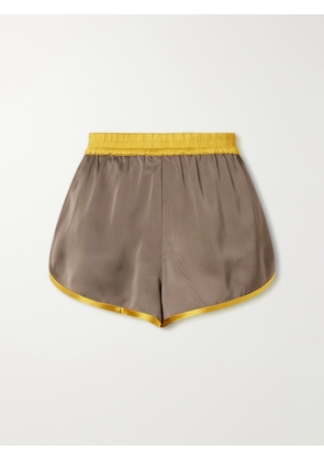STAUD - Aero Satin Shorts - Neutrals - x small,small,medium,large,x large