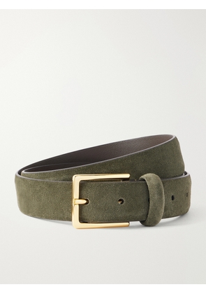 Anderson's - Narrow Suede Belt - Green - 65,70,75,80,85,90