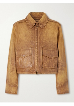 Polo Ralph Lauren - Leather Jacket - Brown - xx small,x small,small,medium,large,x large