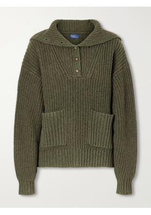Polo Ralph Lauren - Cotton And Wool-blend Sweater - Green - xx small,x small,small,medium,large,x large