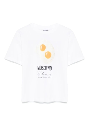 Moschino Kids egg-print T-shirt - White