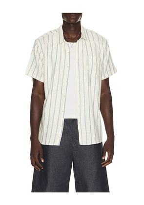 Marine Layer Classic Stretch Selvage Shirt in White. Size S. Also in M, L, XL/1X.