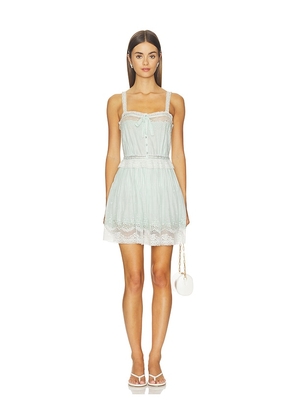LoveShackFancy Hadlee Dress in Green. Size 4. Also in 0, 2, 6, 8.