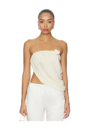 Maygel Coronel Linea Top in White. Size XXS/XS. Also in S/M, M/L, XL/XXL.