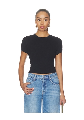 MOTHER The Itty Bitty Ringer in Black. Size XS. Also in S, M, L, XL.