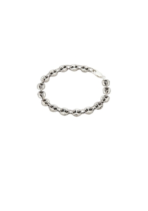 Two Jeys Calabrote Icon Bracelet in Metallic Silver. Size 17cm. Also in 20cm.