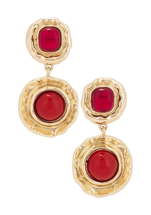 petit moments Pica Earrings in Red.