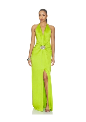 SILVIA TCHERASSI Rowan Dress in Green. Size XS. Also in S, M, L.