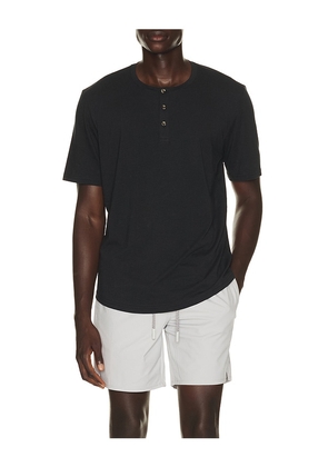 TravisMathew Cloud Henley Tee in Black. Size S. Also in L.