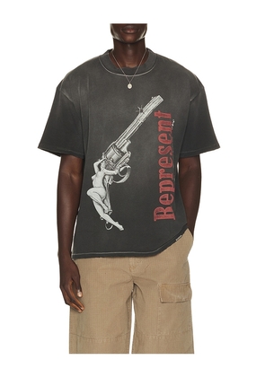 REPRESENT Loaded With Love Tee in Black. Size S. Also in M, L, XL/1X.