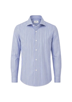 Sonrisa vertical-stripe long-sleeve shirt - White