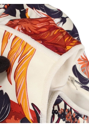 Hermès Pre-Owned floral-print sleeveless silk tank top - Neutrals