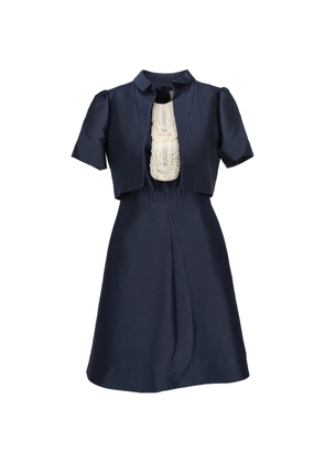 Valentino Pre-Owned lace-detail bolero-jacket and mini dress - Blue