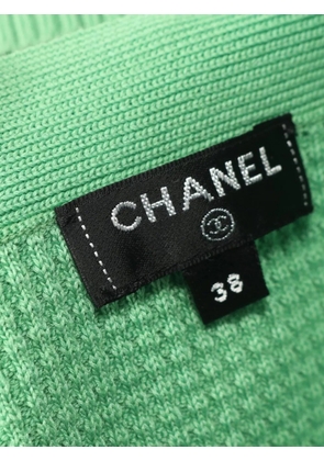 CHANEL Pre-Owned 1986-1988 buttoned top - Green
