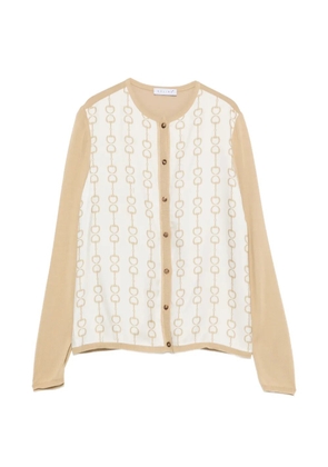 Celine Pre-Owned 2000 chain-print cardigan - Neutrals