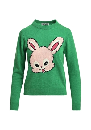 Essentiel Antwerp rabbit intarsia-motif sweater - Green