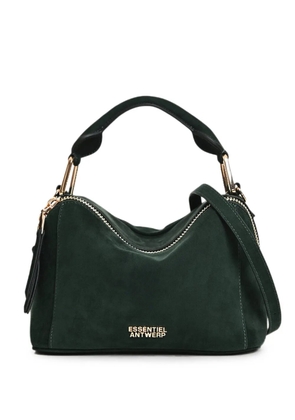 Essentiel Antwerp Karin suede shoulder bag - Green