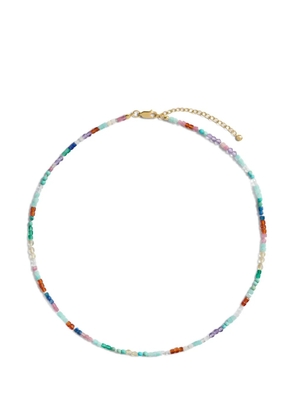 Monica Vinader Freedom beaded gemstone necklace - Gold