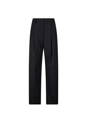 THELATEST pleated wide-leg trousers - Black