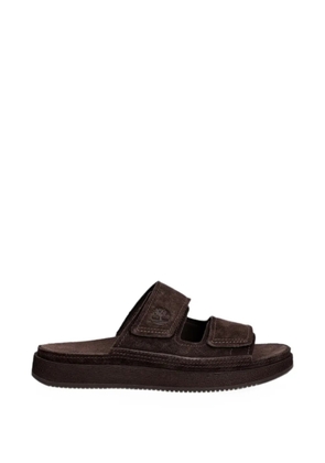 Timberland touch-strap suede slides - Brown