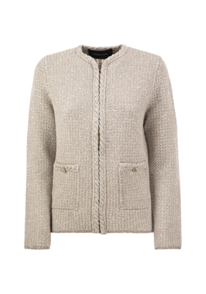 Fabiana Filippi sequin-embellished cardigan - Neutrals