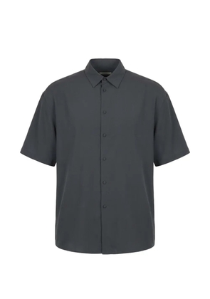 Valentino Garavani short-sleeve leather shirt - Grey