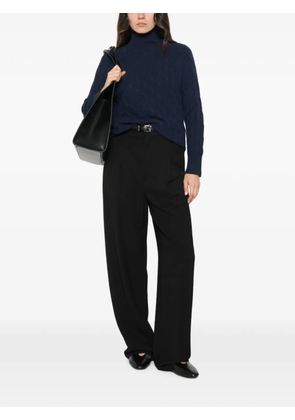 Marella cable-knit mock-neck sweater - Blue