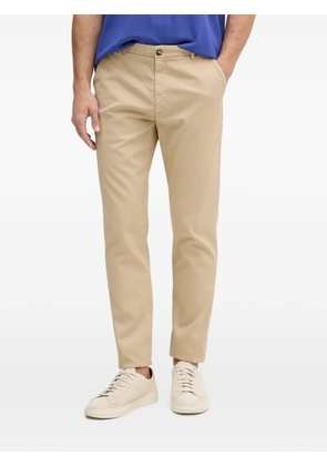 Trussardi logo-embroidered chinos trousers - Neutrals