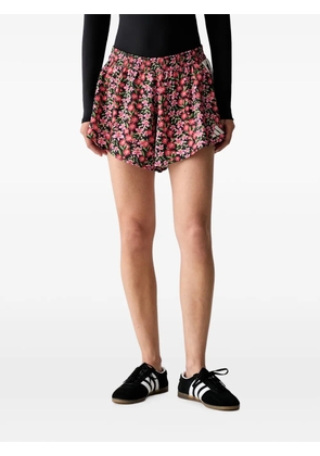 adidas floral-print 3-Stripes shorts - Black