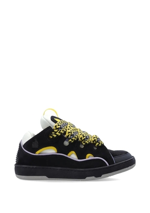 Lanvin Curb oversized-lace sneakers - Blue