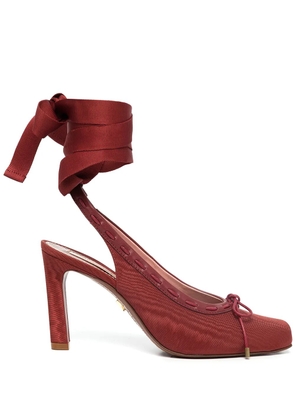 ZIMMERMANN Chisel toe ballerina slingback pumps - Red