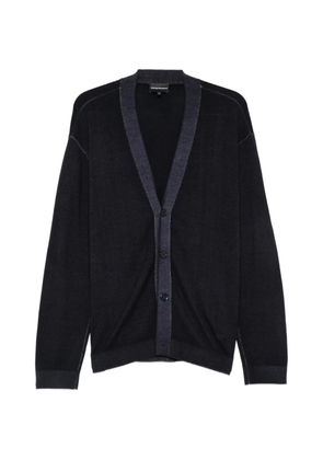 Emporio Armani button-up cardigan - Blue