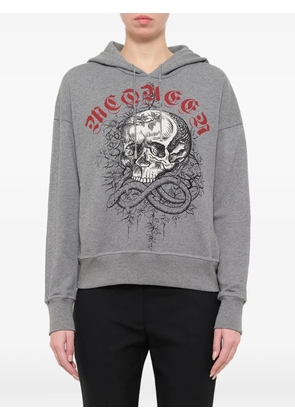 Alexander McQueen Jungle Skull hoodie - Grey
