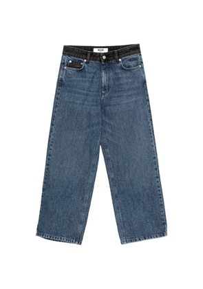 MSGM belt-loop pocket jeans - Blue