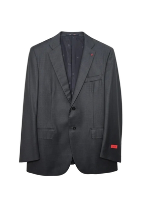 Isaia textured two-button blazer - Grey