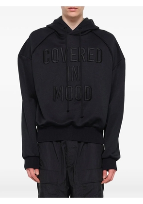 Juun.J Mood embroidered hoodie - Black