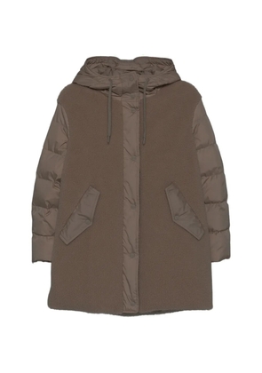 Herno hooded panelled coat - Neutrals