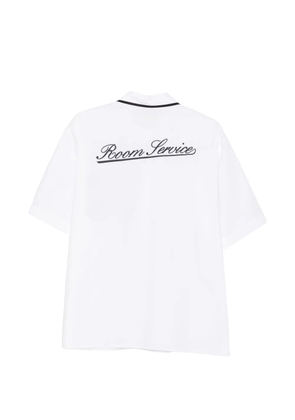 MSGM piped-trim chest-pocket shirt - White