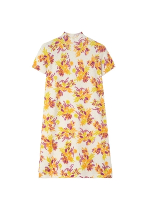 Burberry floral cotton-bend dress - Neutrals
