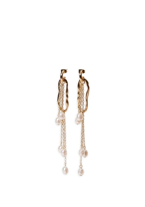TWINSET earrings with hoops and pearls - Gold