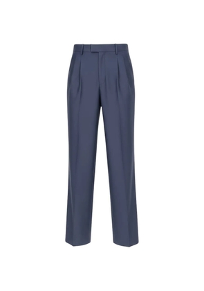 Isaia pleated tailored trousers - Blue