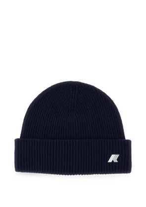 K-Way Brice ribbed-knit beanie hat - Blue