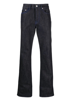 COUNTY OF MILAN logo print straight-leg jeans - Blue