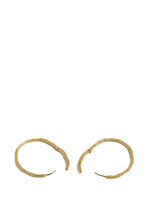 Monica Vinader Antica textured large hoop earrings - Gold