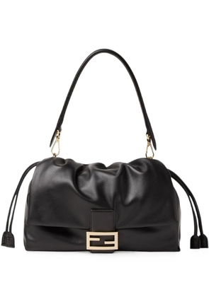 FENDI Baguette leather shoulder bag - Black